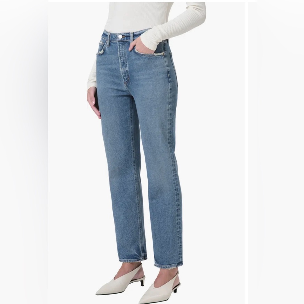 AGOLDE High Waist Stovepipe Jeans